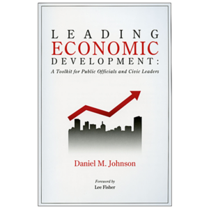 Book cover: Leading Economic Development. 6″ x 9″, softcover, 280 pages,